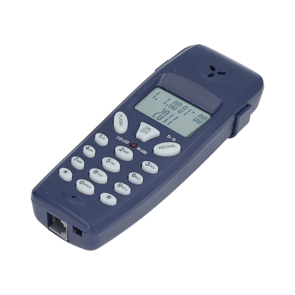 Corded Phone FSK DTMF 12 Bit LCD Display Wired Telephone with Redial Pause Function for Home Office