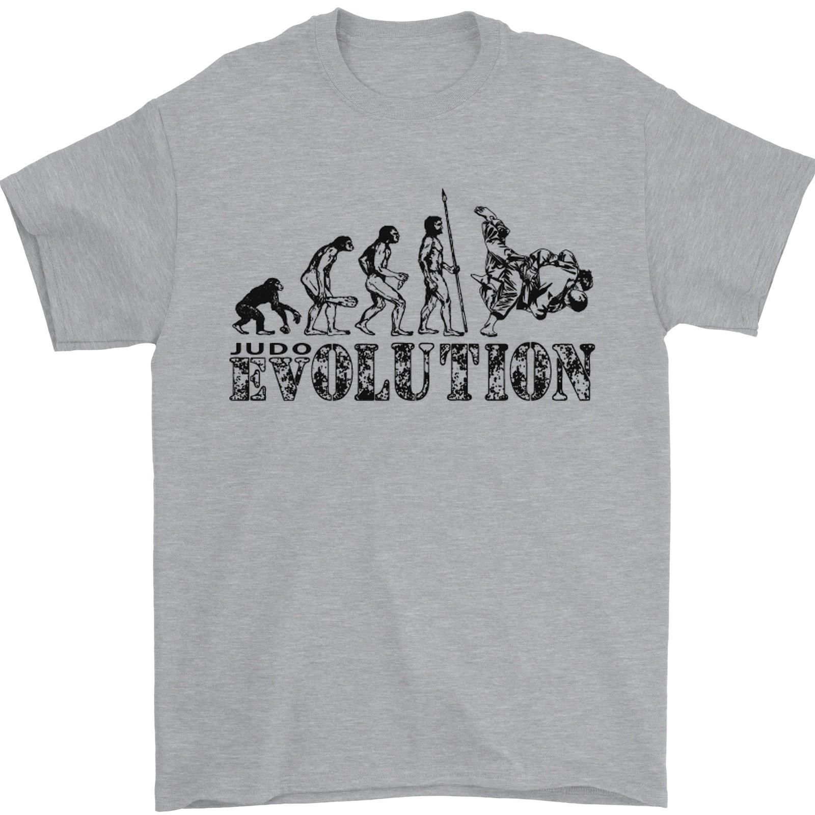 Evolution of Judo MMA Martial Arts Funny Mens T-Shirt 100% Cotton S