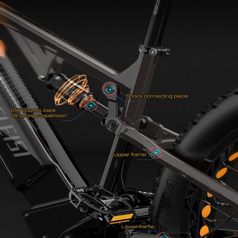 Elektrokolo Lankeleisi 26" 1000W Motor Do Všeho Terénu Ebike 48V 20AH Maximální Dojezd 150Km Nosnost 150Kg RV800