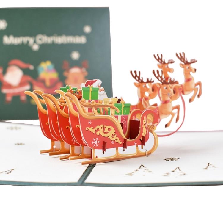 Pop-Up Cards Christmas Party Decorations New Year Greeting Card Party Invitation