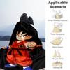 1PC Cute Cartoon Son Goku Patterned Flannel Blanket Suitable For All Seasons For Home Decor Warmth And Comfort Gifts Holiday Present