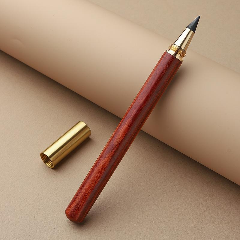 Creative Retro Sandalwood Eternal Pencil - No Sharpening Needed | Perfect Business Gift