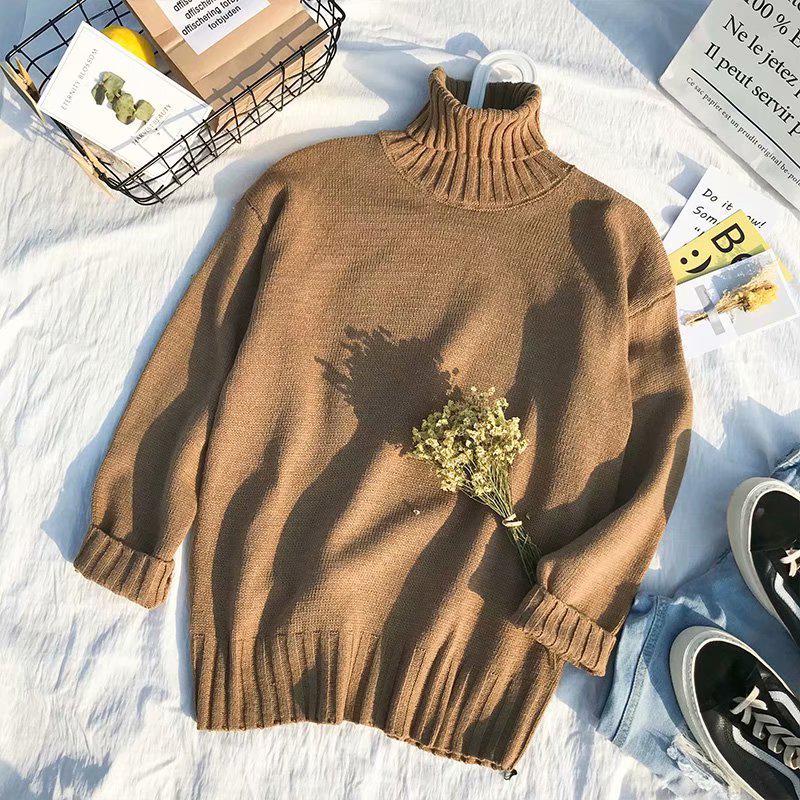 2024 High Collar Men's Loose Sweater: Trendy Korean Style, Cozy and Stylish Winter Wear
