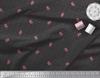 Soimoi Black Japan Crepe Satin Fabric Berries & Dots Print Fabric by Metre 42 Inch