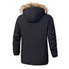 Jacke Herren Plüsch Dicker Mantel Herbst und Winter Warme Kapuzenjacke Herrenjacke