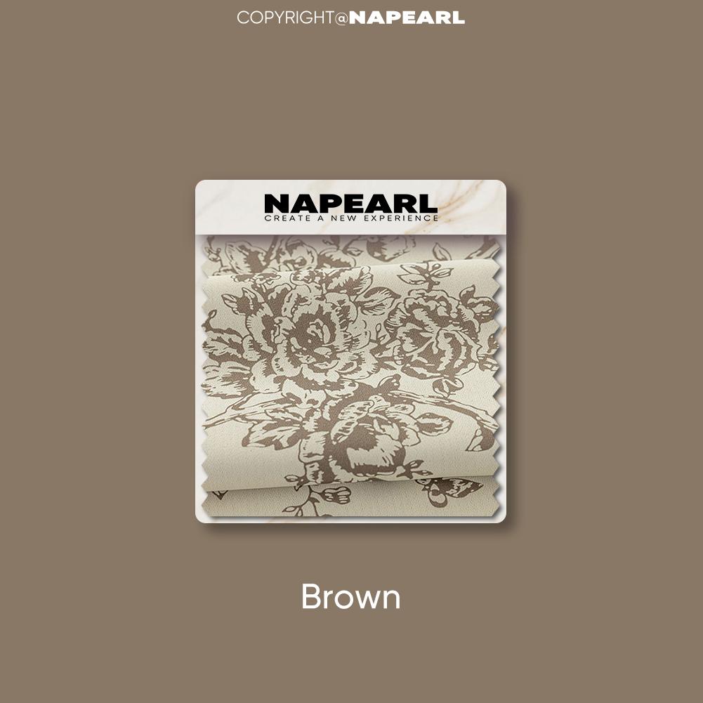 1PC NAPEARL 70-80% Blackout Degree European Retro Printed Ruffle Edge Blackout Curtain for Bedroom Living Room Home Decor