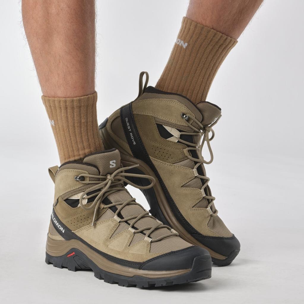 Обувь для треккинга Salomon Quest Rove GTX (L47181400) kangaroo/kelp/black