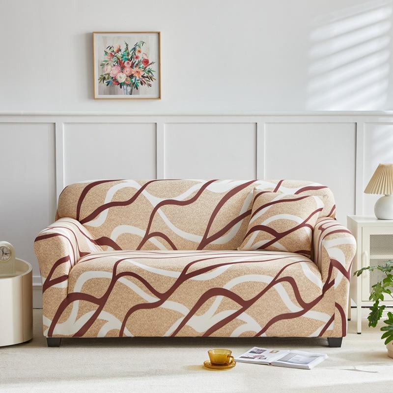 Anti Slip and Dust Proof Fabric Sofa Cover Cloth Ins Wind Elastic Sofa Cover Sofa Towel All Inclusive for All Seasons