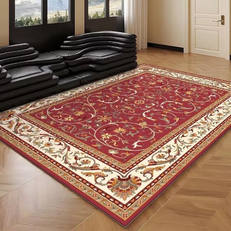 Classic Retro Living Room Carpet Bohemian Persian Ethnic Style Foldable Washed Back Sofa Coffee Table Blanket Very Beautiful