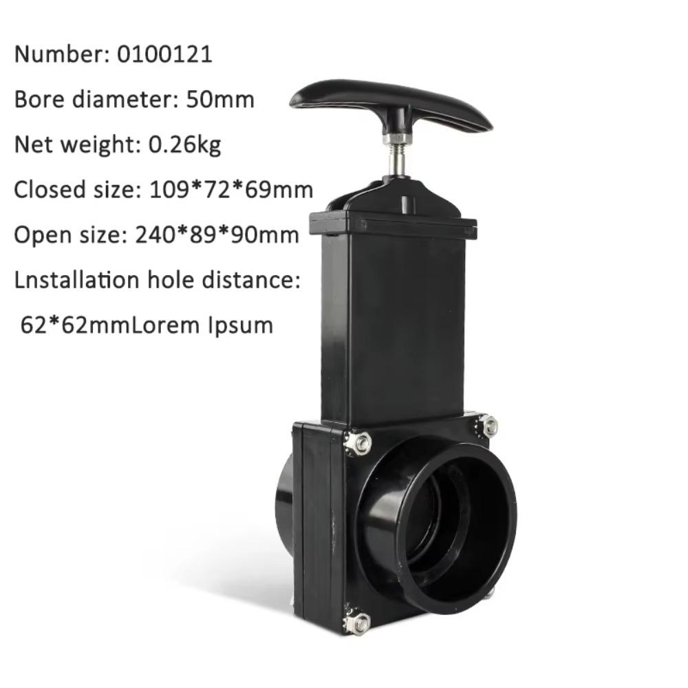 Plastic RV Sewage Collector Stainless Steel RV Modification Accessories  Gate Valve