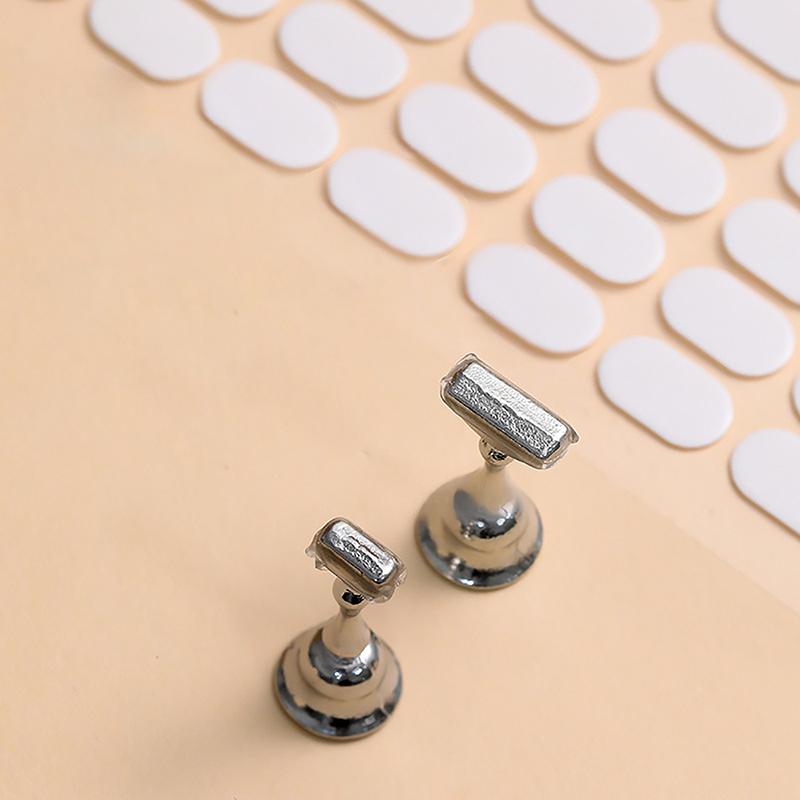 200Pcs Nail Adhesive Sticker Nail Stand Double Sided Tape For False Nails Display Stand Manicure Tips Show Stand Holder Tools