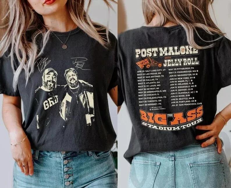 Vintage Post Malone Tour Shirt Big Ass Stadium Tour Posty 2025 Tour L