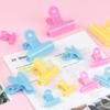 6pcs Clip Small Fresh Color Plastic Clip Multi functional Cute Book  Clip Long Tail Ticket Clip Student Exam Paper