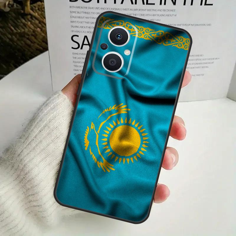 Kazakhstan Flag Phone Case For OPPO Reno 8T 14F 13 F 12 11 10 14 Pro 7 8 Lite OPPO Find X8 X6 X5 X9 Pro Cover