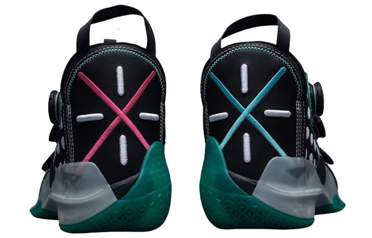 Li Ning WOW 8 Fabric Cushioning Slip Resistant Abrasion Resistant Breathable Rebound Mid Top Basketball Shoes Men's ABEP001-11