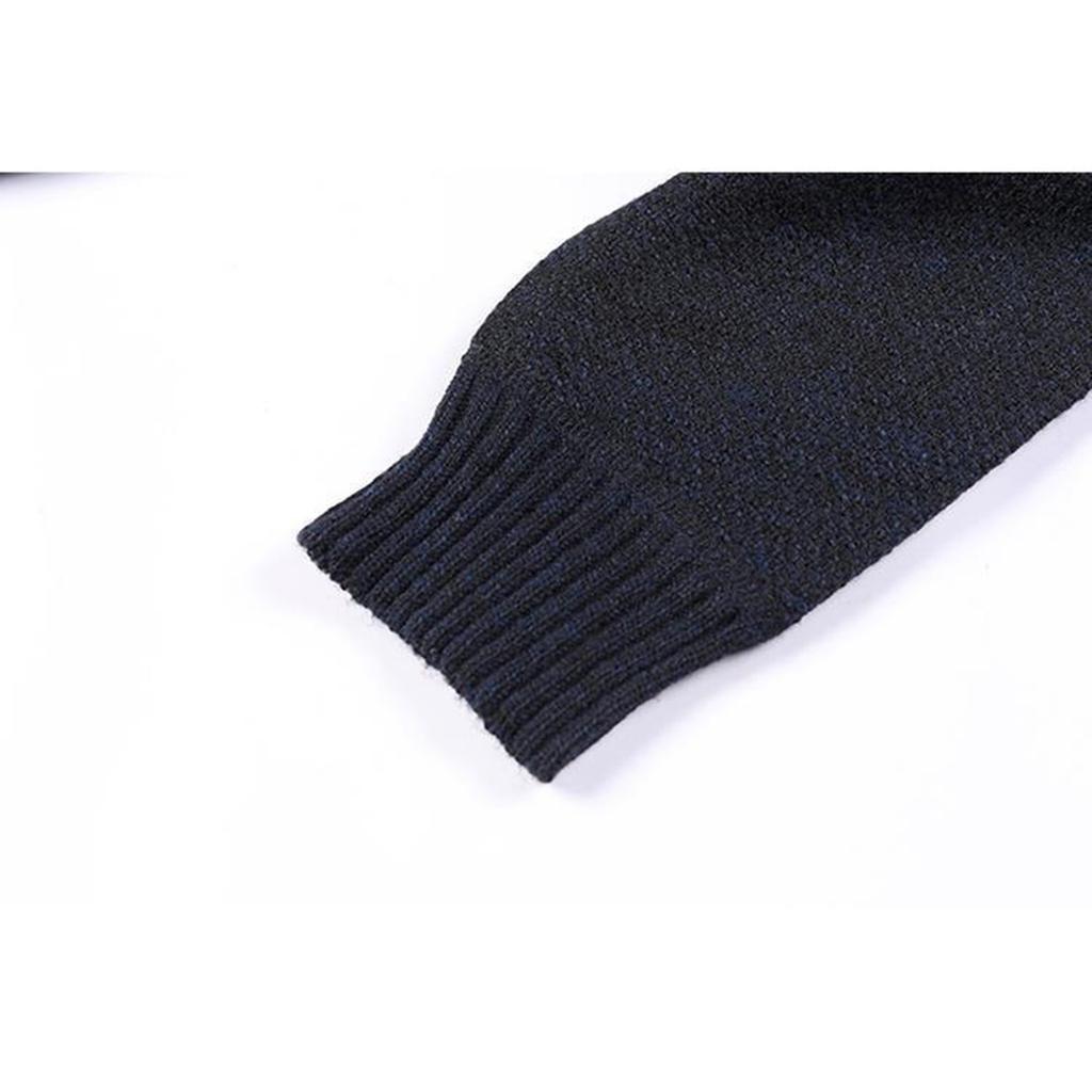 Men's Plush And Thick Color Matching Sweater Men's Clothing Jacket Hooded Cardigan