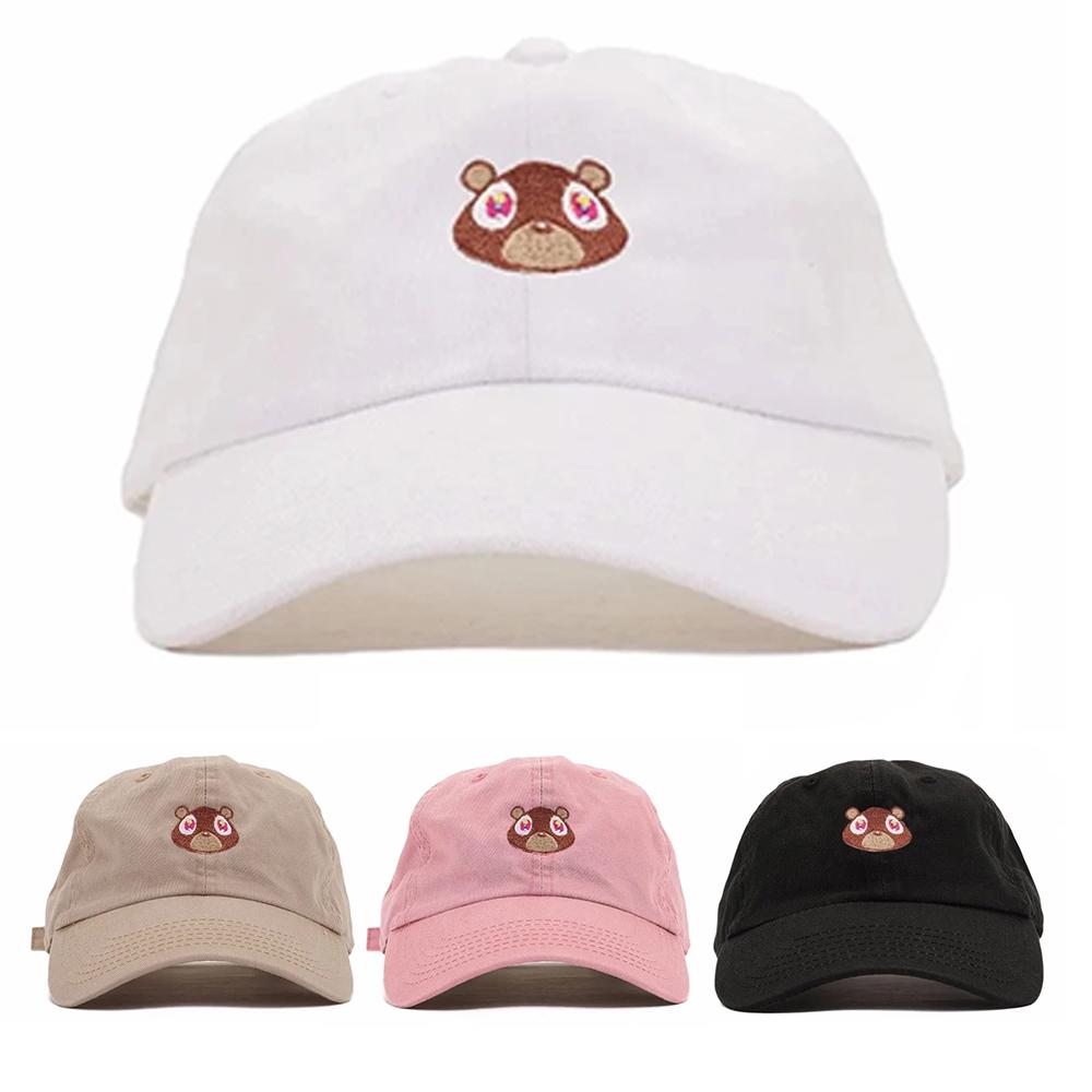 Kanye West Ye Bear Dad Hat Cartoon Little Bear Embroidery Baseball Cap Snapback Unisex Summer Outdoor Leisure Caps