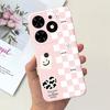 For Tecno Spark Go 2024 Case Cute Flower Love Pattern Candy Color Soft Silicon Slim Phone Back Cover For Spark Go (2024) BG6