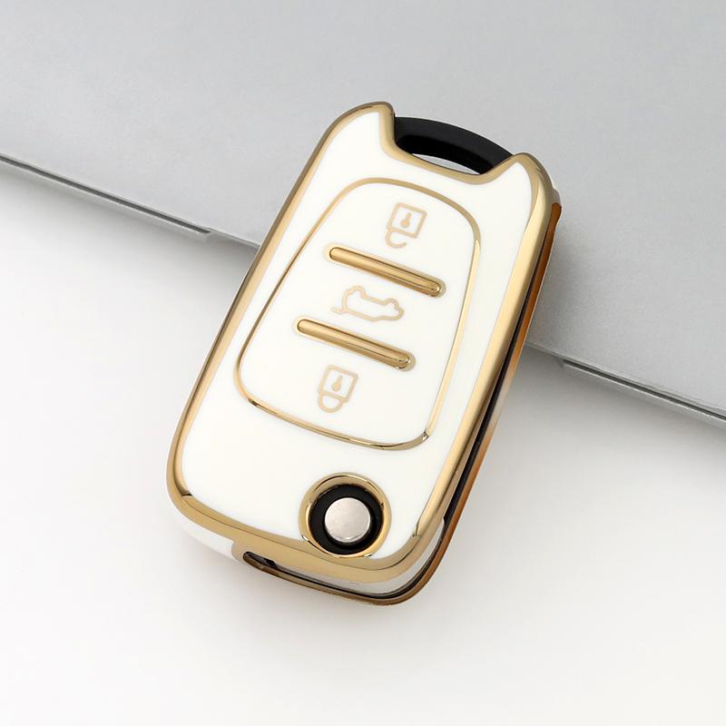 Car Key Cover Case Shell for Kia Rio K7 K5 Sportage Sorento Fashion Soft TPU For Hyundai Elantra Azera I20 I30 Veracruz Veloster