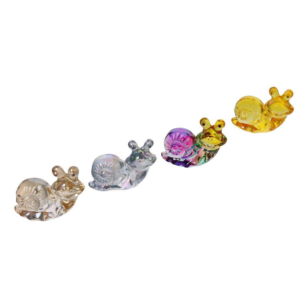 Snail Crystal Snail Ornament Colorful Snail Ornament New Pretty Glass Ornament  Home