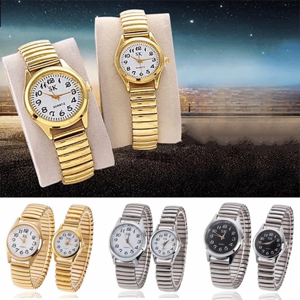 Simple Wristwatches Small Round Couple Watches Fashion Quartz Watch Gifts