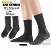 Mid-Calf Snow Mountain Thick Merino Wool Ski Socks - 90% Wool for Outdoor Sports