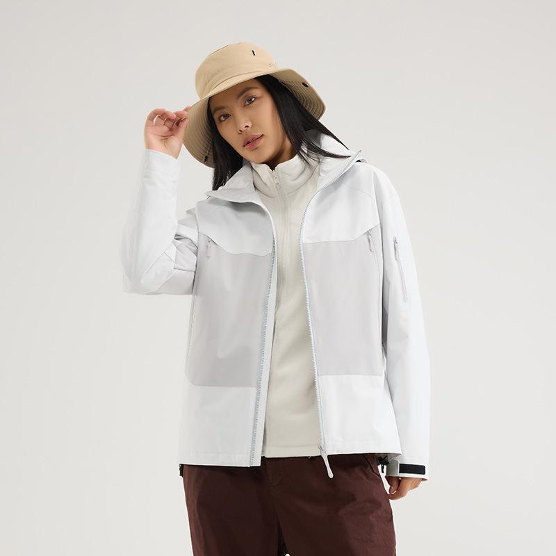 3-in-1 jacket men's and women's outdoor windproof and waterproof professional mountaineering ski jacket customization