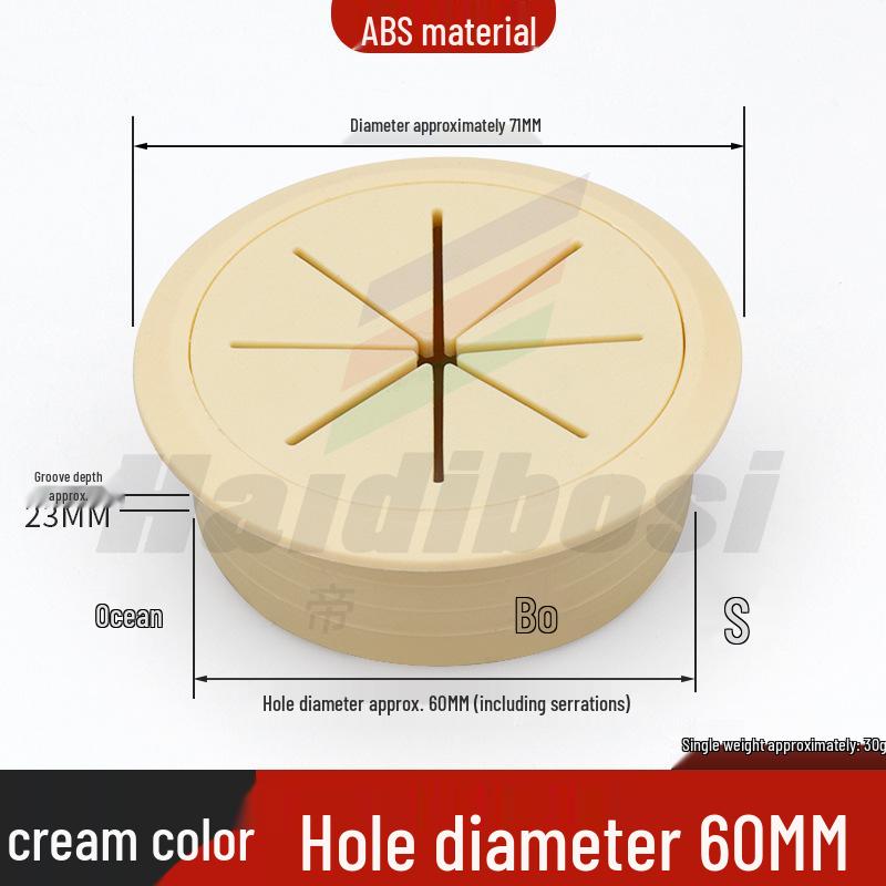 Desktop Decorative Cable Management and Sealing Cover for Desk Cable Holes