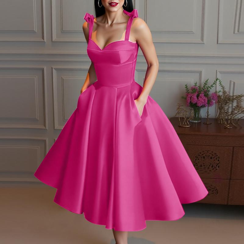 ZANZEA Damekjole med ermeløs stropper og blonder