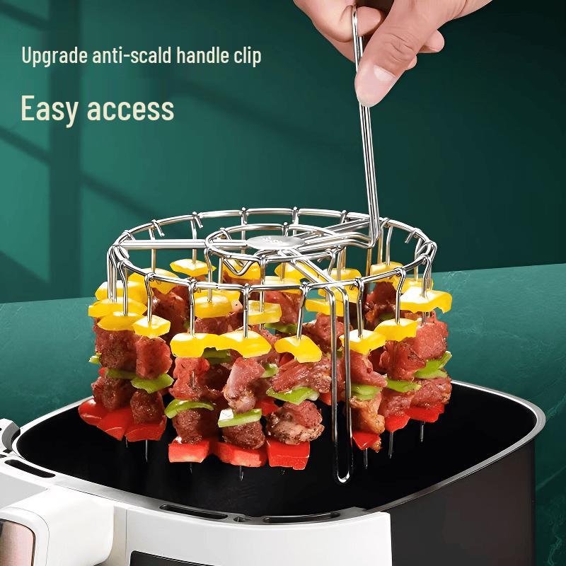 Stainless Steel Air Fryer Vertical Roasting Rack