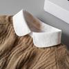 Women Clothes Accessories Ruffled Fake Collar Detachable Cotton False Collar White Half Shirt