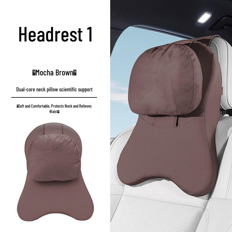 Compatible Headrest Neck Pillow & Lumbar Support for BYD Models: e2, e3, e9, S6, S7