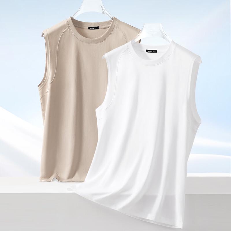 JEEP Men's Heavyweight Cotton Sleeveless T-Shirt