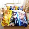 Sword Art Online Pattern 3D NEW Duvet Cover Pillowcase Bedding Set Adult Girl Bedroom Decoration Children Single Double Large