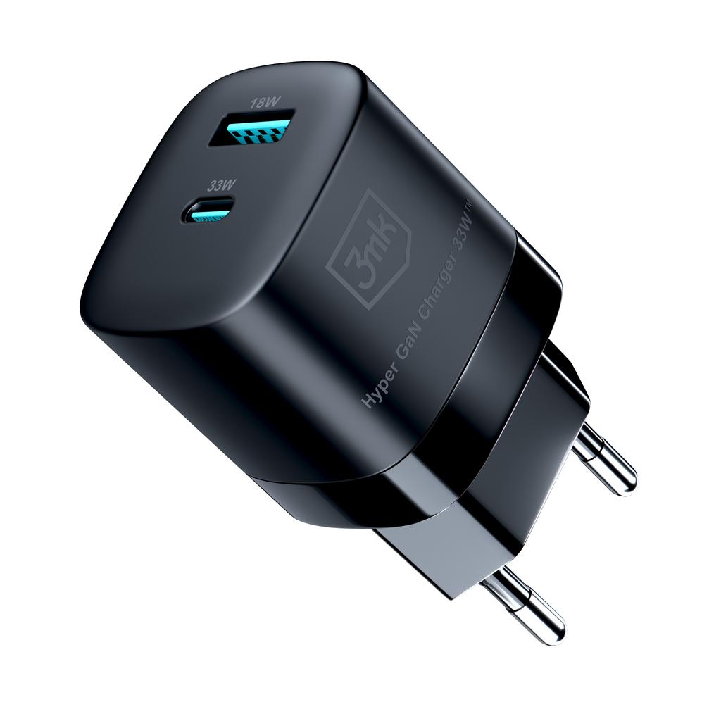 Accessories - 3Mk Hyper Gan Charger 33W Black