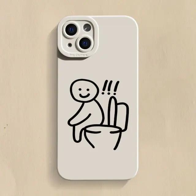 

Матовий силіконовий чохол для телефону Funny Cartoon Matchman для iPhone 16 15 14 13 12 11 Pro X XS Max XR 7 8 Plus протиударна м яка обкладинка For iPhone 16 Pro червоний