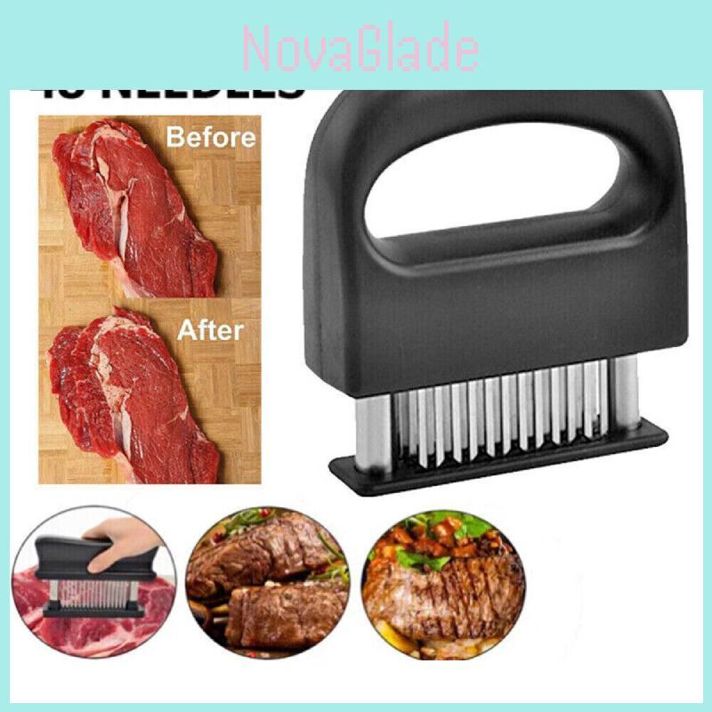 Nierdzewny zmiękczacz do mięsa z 48 ostrymi igłami idealny do steków do użytku kuchennego
