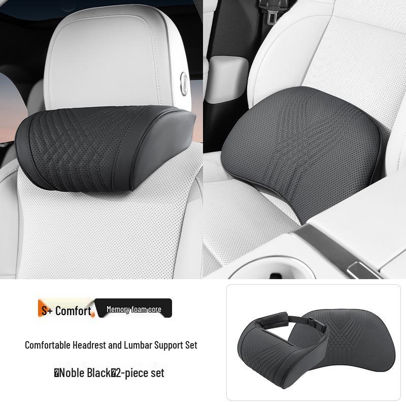 Zeekr 007/001 Car Headrest: Lumbar & Neck Support Pillow - All-Season Breathable Interior Decor