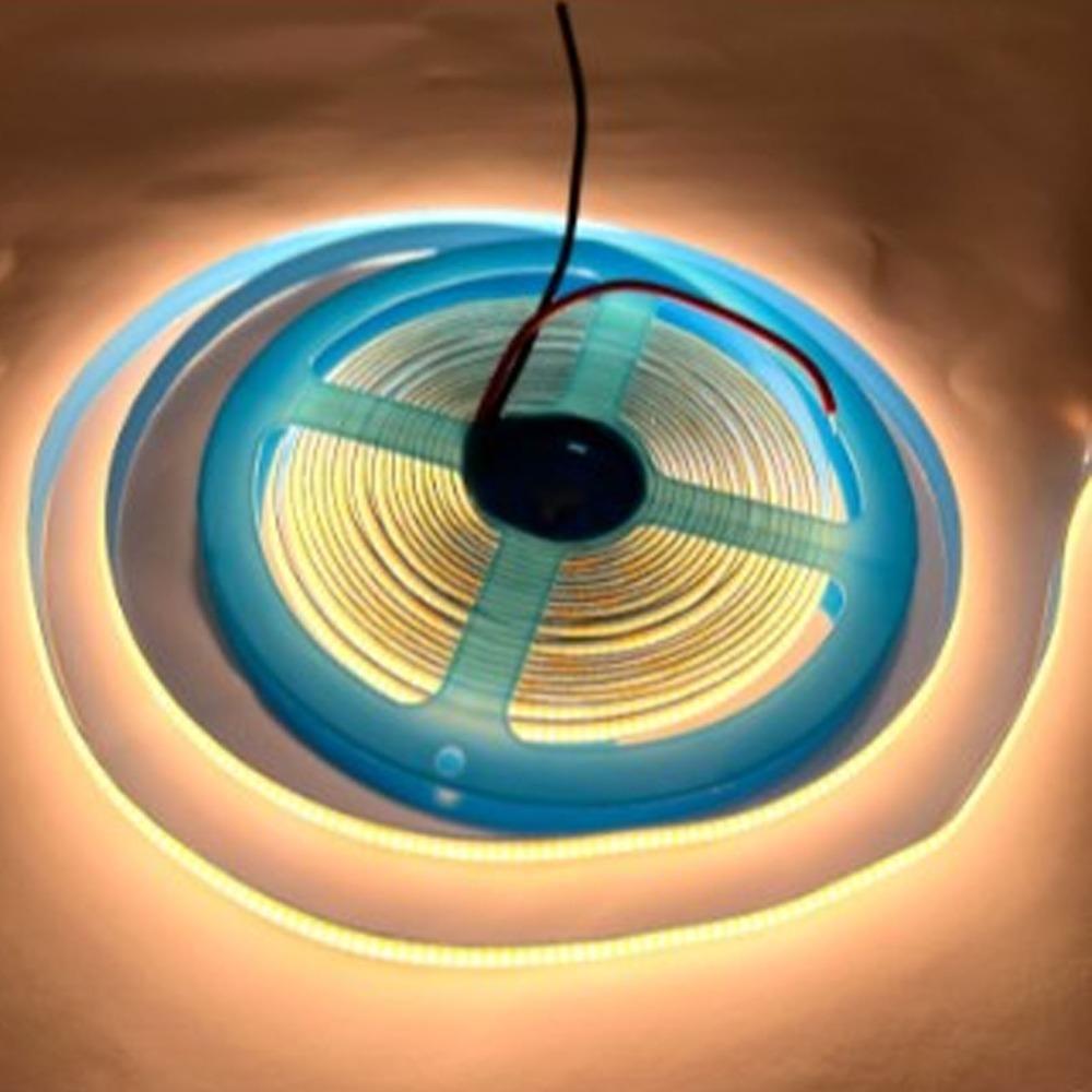 Self Adhesive LED Strip Lamp 90 CRI COB LED Tape Lamp Uniform Glow COB LED Strip Light  Living Room