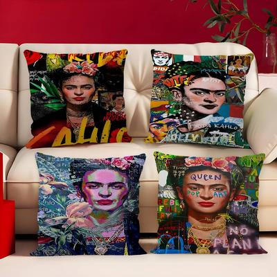 Artist F-Frida K-Kahlos Painting Personalized Pillow Cover Kids Bedroom Wild Party Decor Pillowcase Kid Birthday Shower Gift