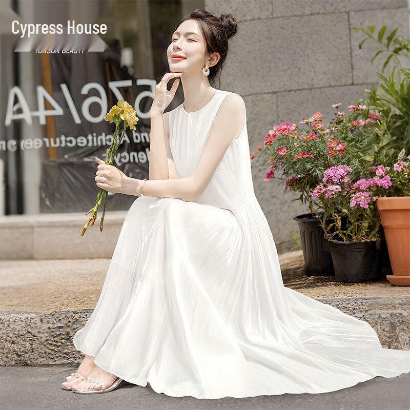 Women s Round Neck Sleeveless A-Line Maxi Dress XXL