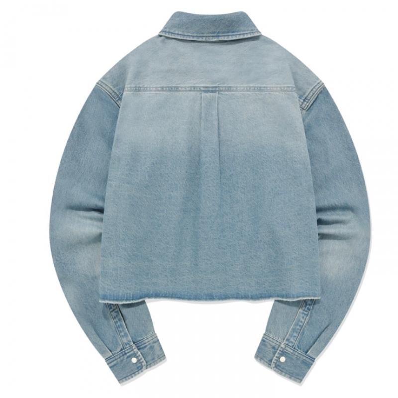 Covernot Femei Cămașă Denim Crop Cloverheart co2303Sh61 Bl Lb