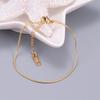 Women's Gold Snake Bone Chain Bracelet/Anklet - 2023 High-End Titanium Steel, Non-Fading, Niche Design.