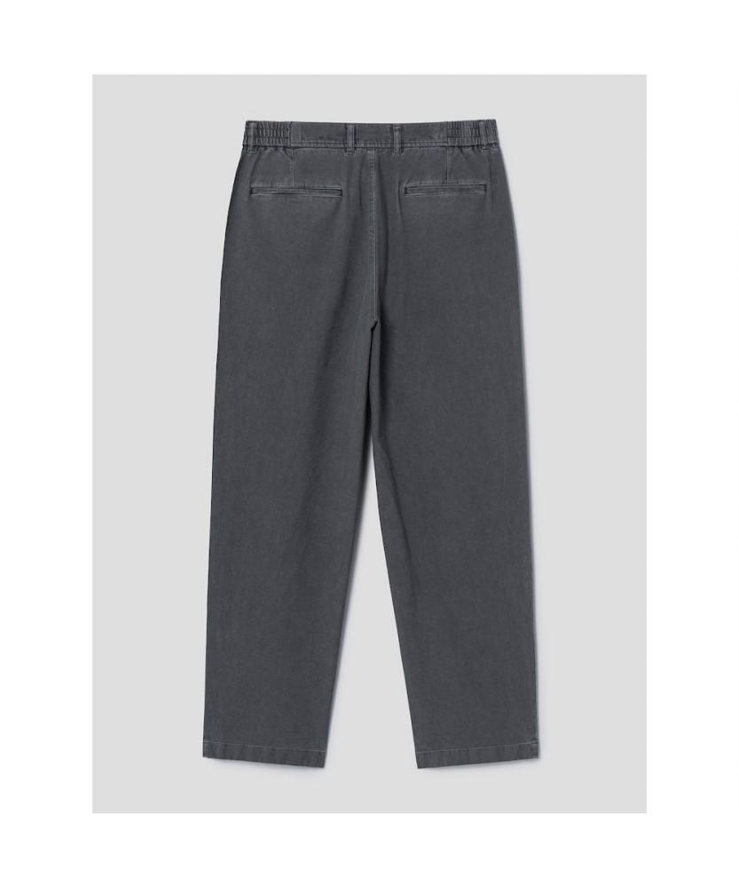 SHIFT.G Garment Dyed Cotton Slacks Ash