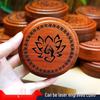 Rosewood Solid Wood Incense Burner and Diffuser with Carved Design for Agarwood and Sandalwood