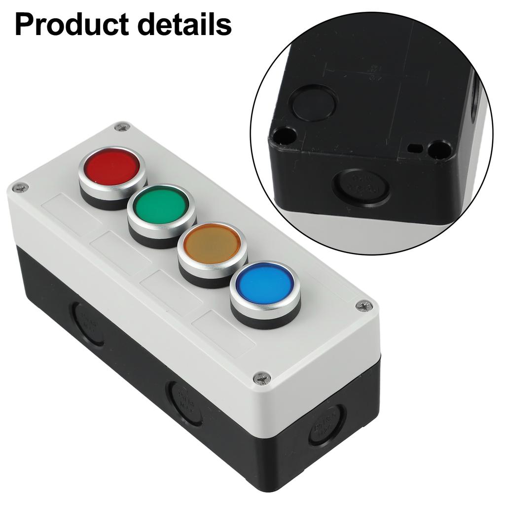 22mm Inching Control Box Anti-drop Screws Rated Current 10A Self-locking Anti-drop Switch For Machinery Control
