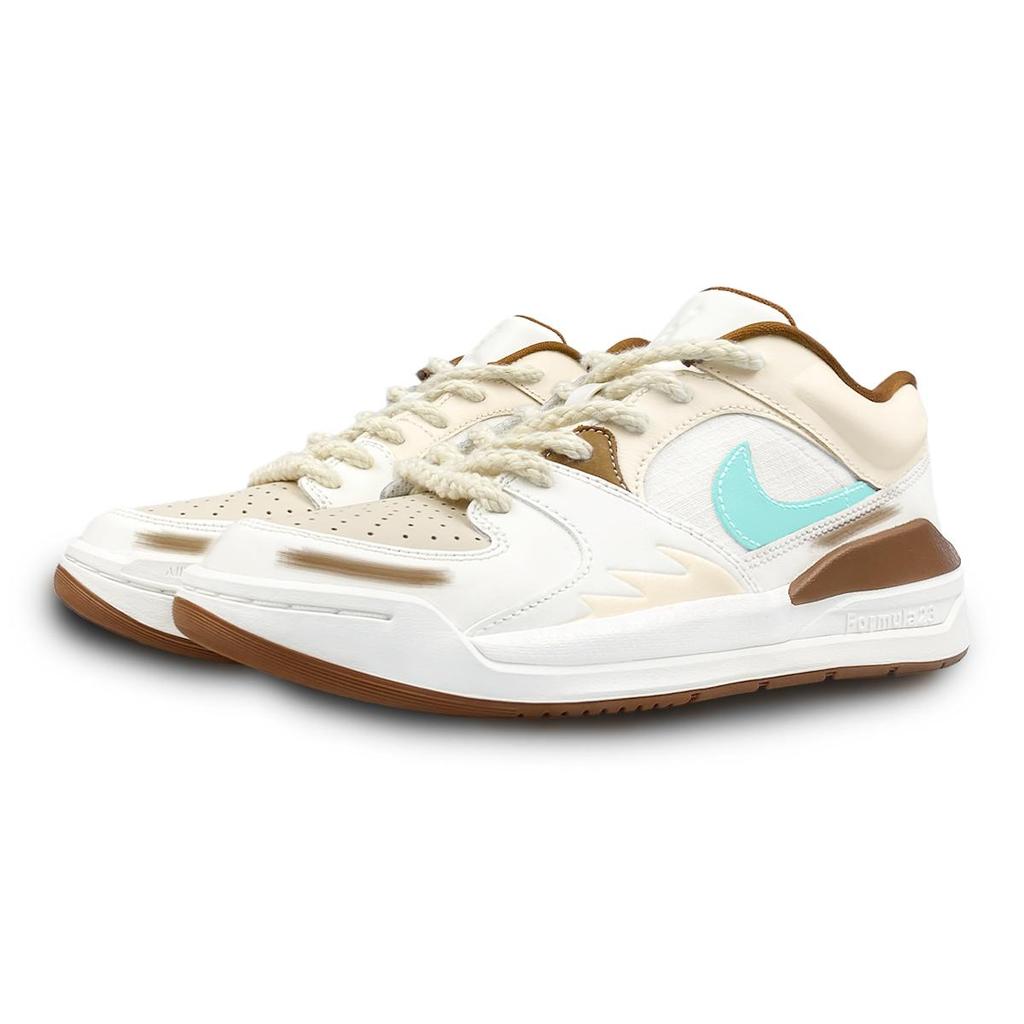 Jordan Stadium 90 Low top Casual Shoes Women's White Brown Green HF5762-121(Team116-AJ)