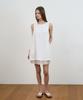 Dehebe Layered Chiffon Mini Dress [Ivory]
