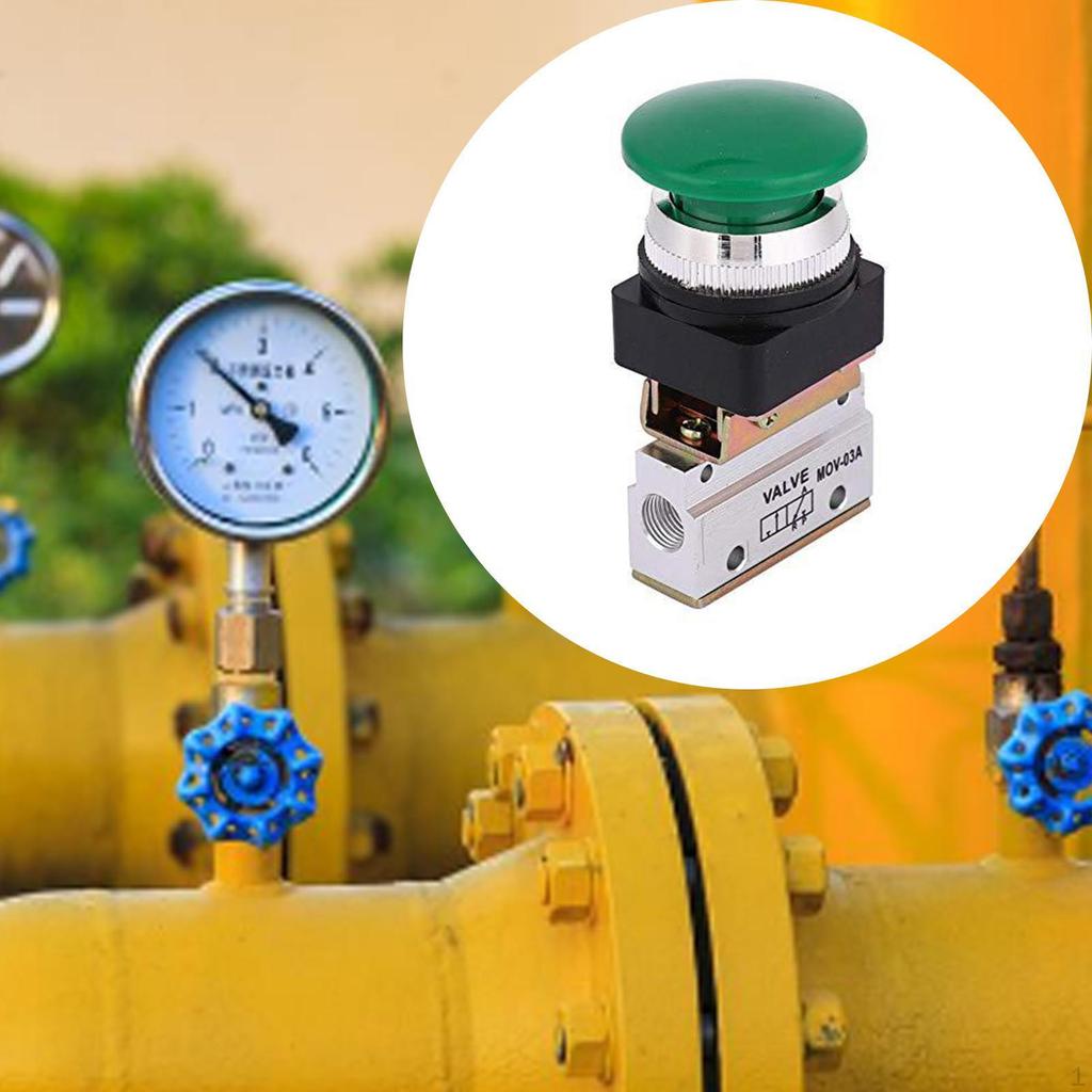 Pneumatic Mechanical Valve Air 2 Position 3 Way Accessories High Performance Heavy