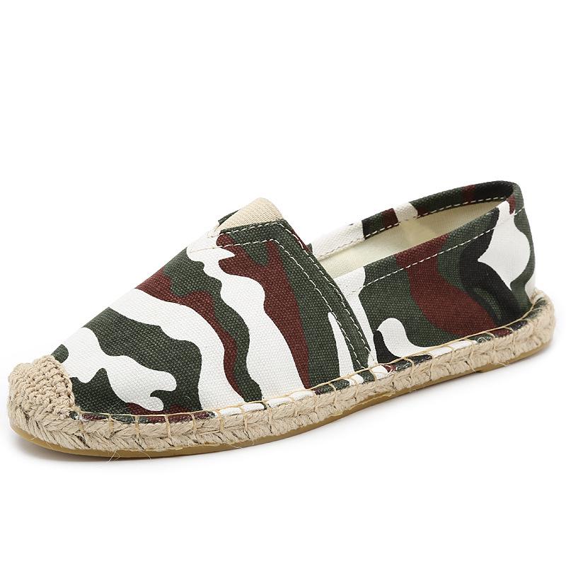 New Straw Canvas Shoes Men's Hand-sewn Hemp Rope Fisherman Shoes Men's Casual Old Beijing Cloth Shoes